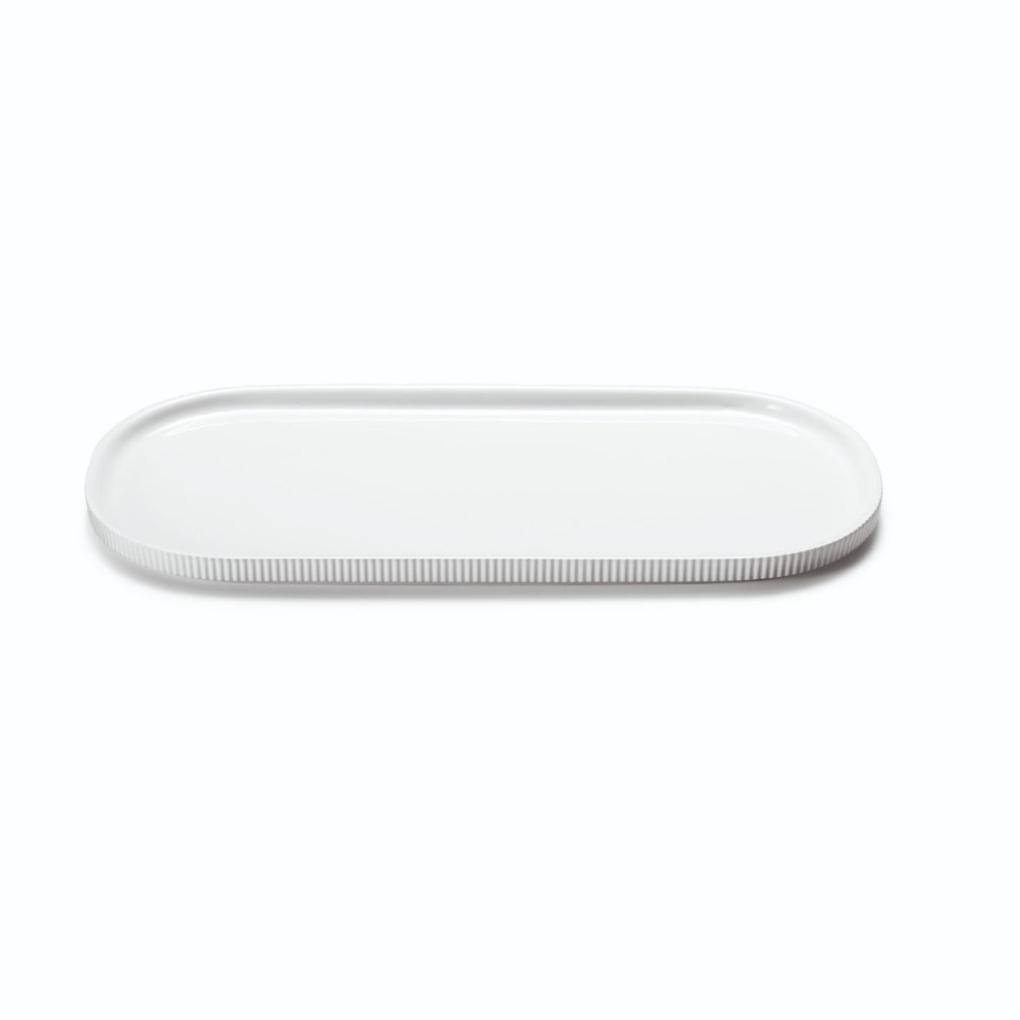 Georg Jensen Bernadotte servingsfad, hvid - 40,4 cm. - Bahne